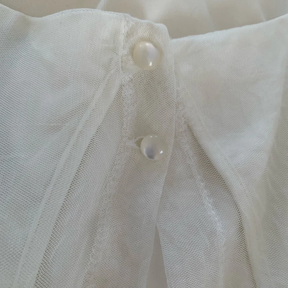 Trixxi Dress Juniors M White Cream Cut Out Back Lined Lace Adjustable Straps - Picture 9 of 16